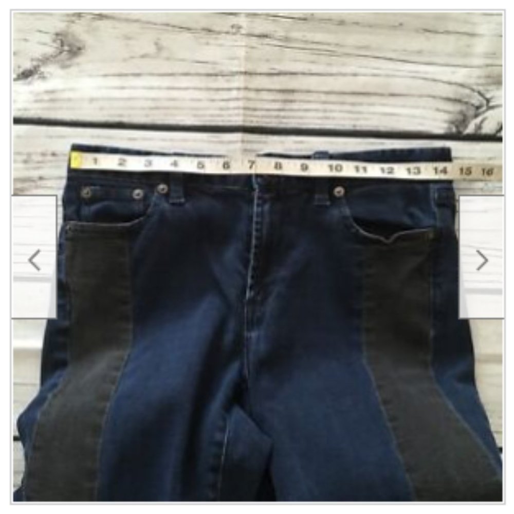 J. CREW Mid Rise Toothpick Skinny Jeans Pants Blocked Indigo - Picture 6 of 8